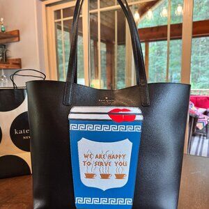 Kate Spade New York Coffee Break Tote Shoulder Purse - Coffee Cup